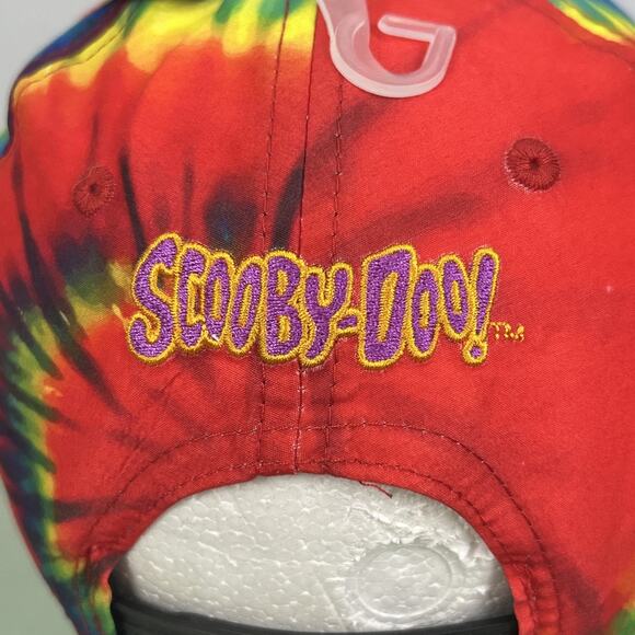 Scooby-Doo Tie Dye Rainbow Hat Baseball Cap EUC Dog Snapback Adjustable Adult - Picture 6 of 9